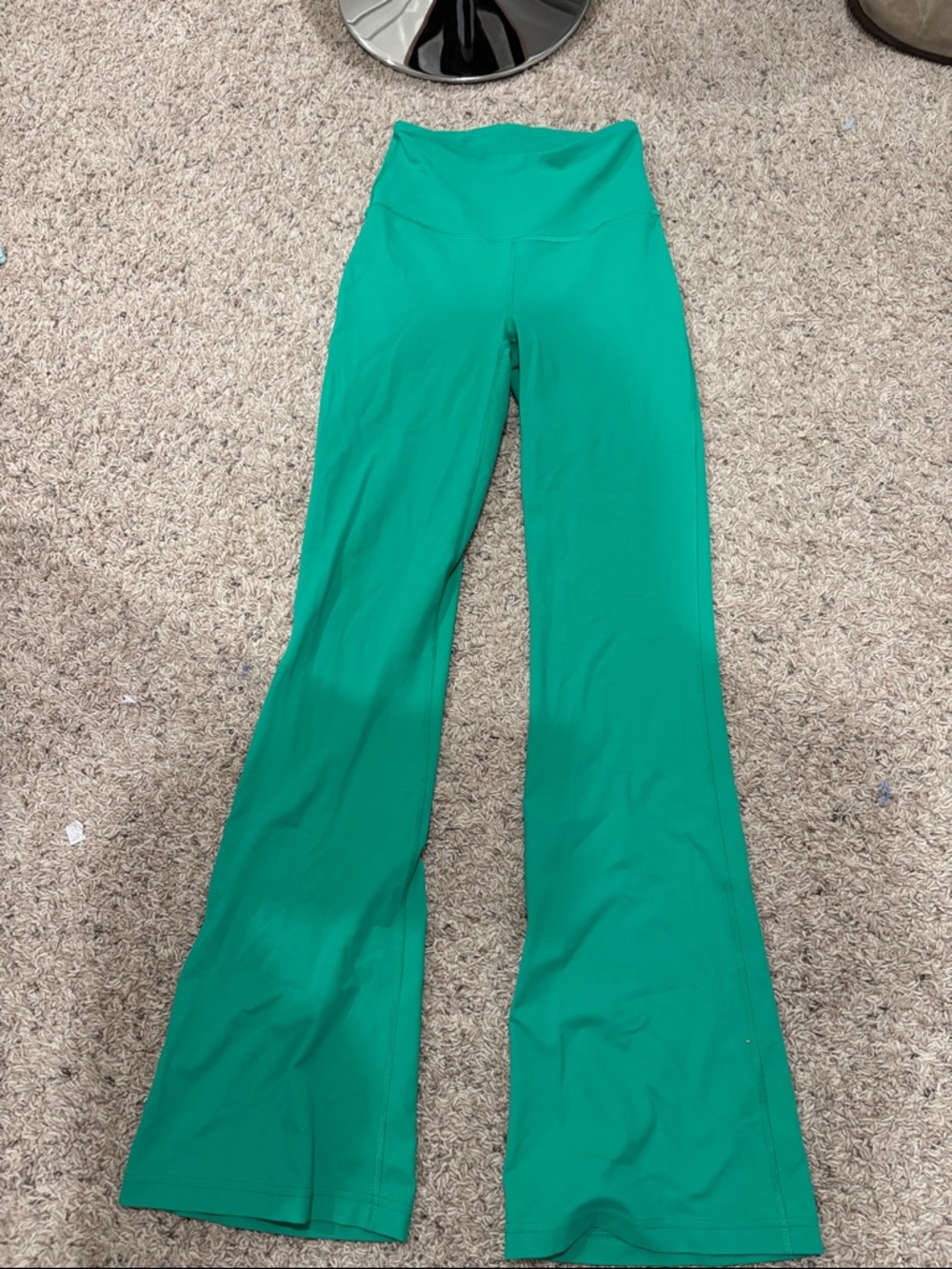 lululemon athletica High-Waist Teal Green Flare Leggings